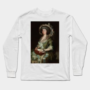 Portrait of Senora Cean Bermudez by Francisco Goya Long Sleeve T-Shirt